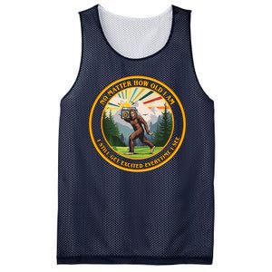 No Matter How Old I Am I Still Get Excited Every Time I See Bigfoot Mesh Reversible Basketball Jersey Tank