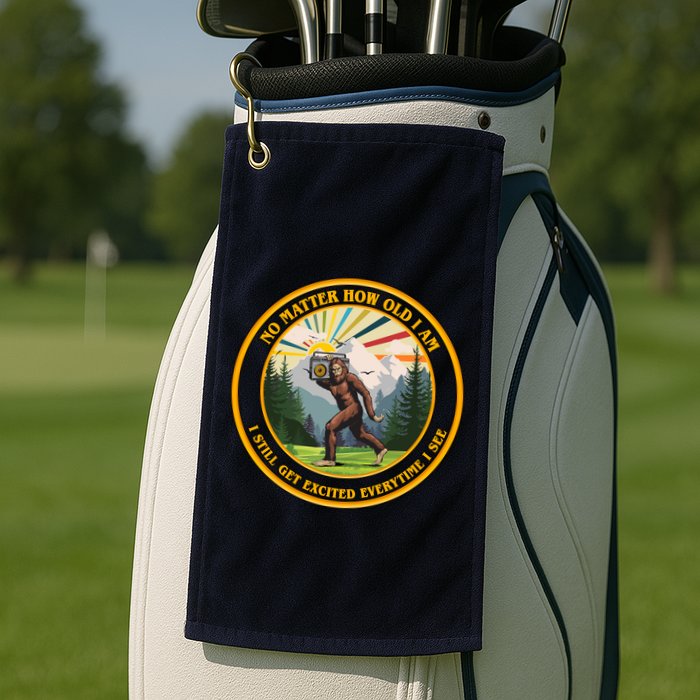 No Matter How Old I Am I Still Get Excited Every Time I See Bigfoot Golf Towel