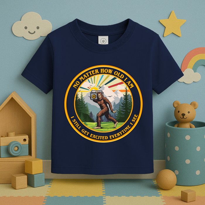 No Matter How Old I Am I Still Get Excited Every Time I See Bigfoot Toddler T-Shirt