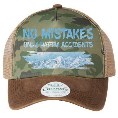 No Mistakes Only Happy Accidents Legacy Tie Dye Trucker Hat