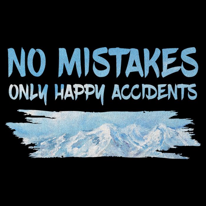 No Mistakes Only Happy Accidents Cropped Pullover Crew
