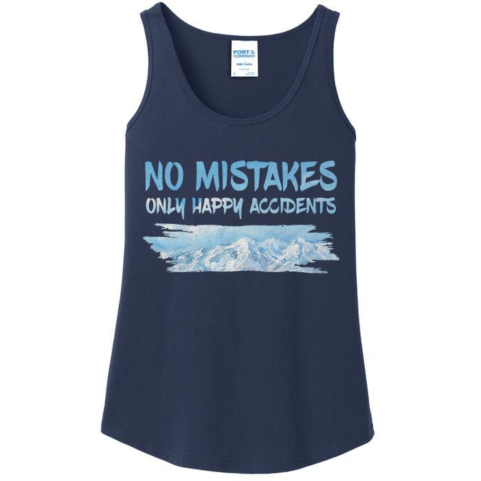 No Mistakes Only Happy Accidents Ladies Essential Tank