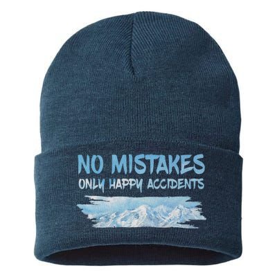 No Mistakes Only Happy Accidents Sustainable Knit Beanie