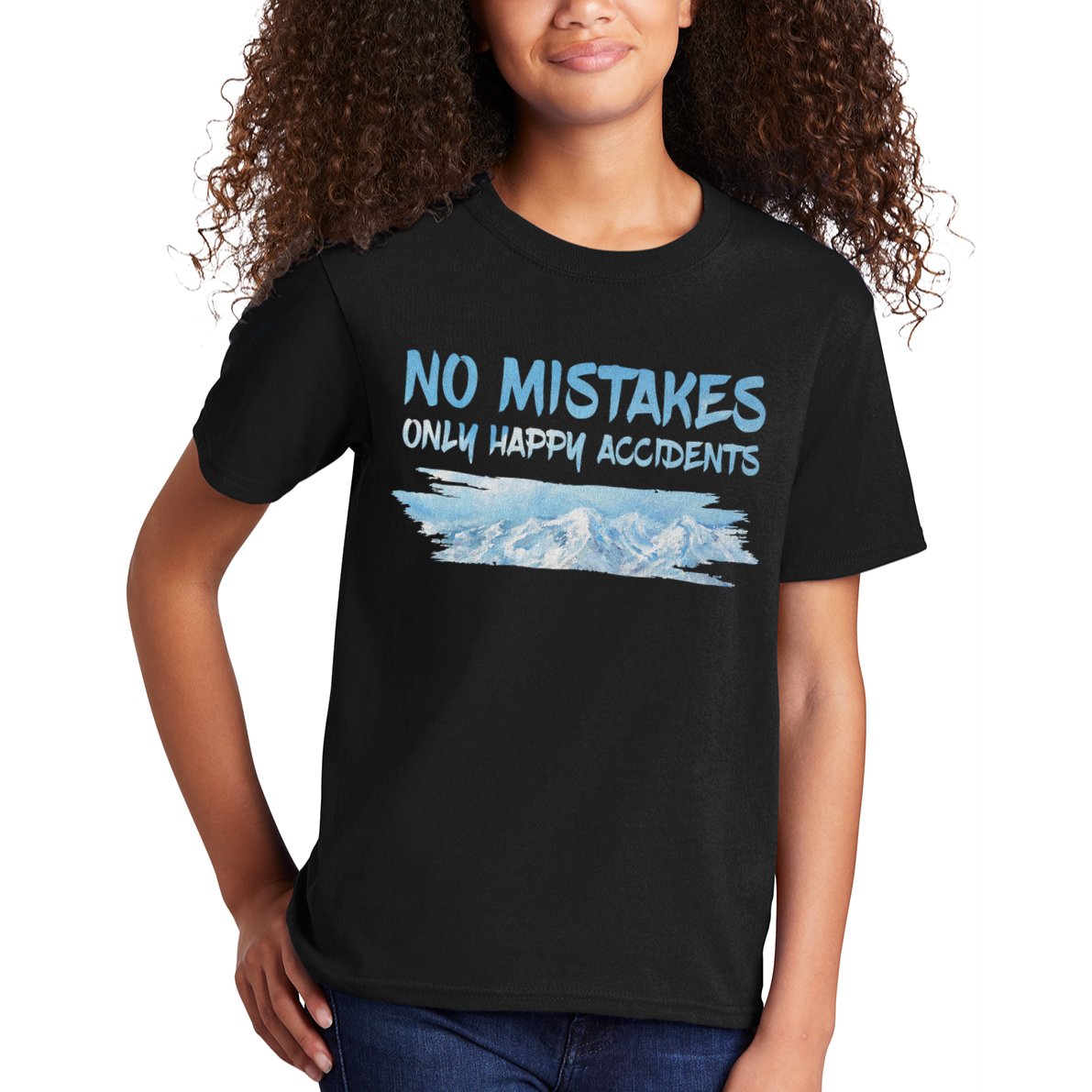 No Mistakes Only Happy Accidents Kids T-Shirt