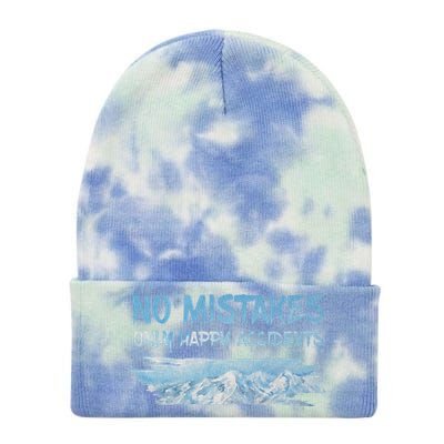 No Mistakes Only Happy Accidents Tie Dye 12in Knit Beanie