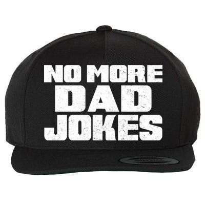 No More Dad Jokes Wool Snapback Cap