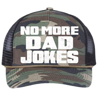 No More Dad Jokes Retro Rope Trucker Hat Cap