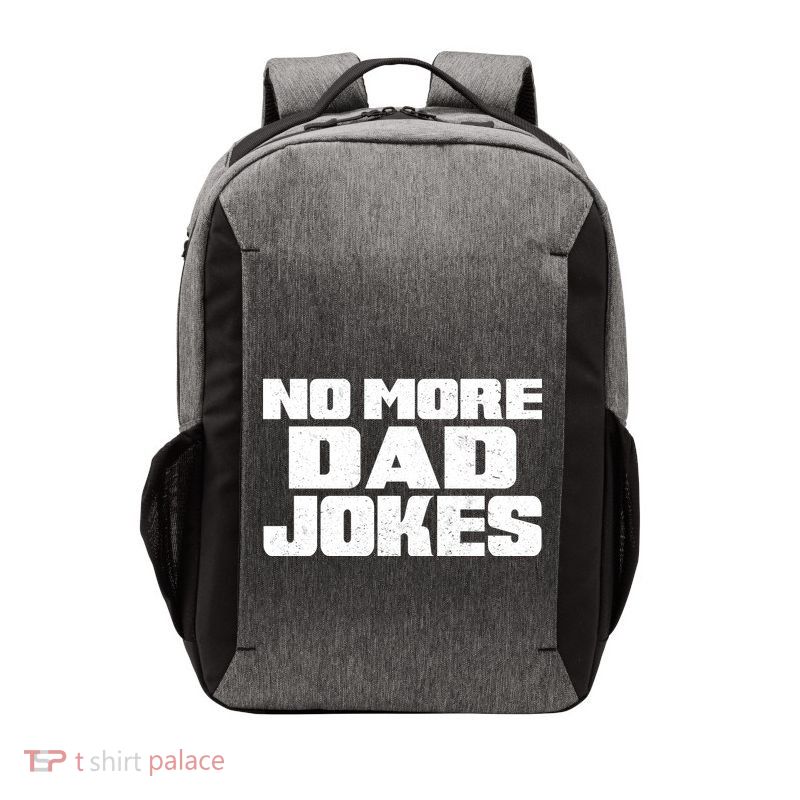 No More Dad Jokes Vector Backpack