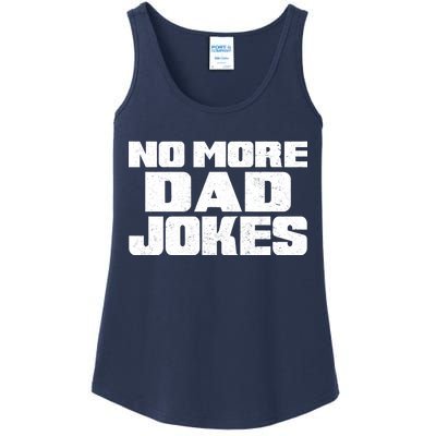 No More Dad Jokes Ladies Essential Tank