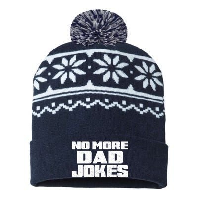 No More Dad Jokes USA-Made Snowflake Beanie