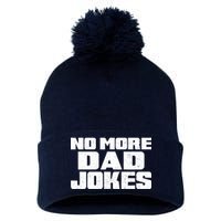 No More Dad Jokes Pom Pom 12in Knit Beanie