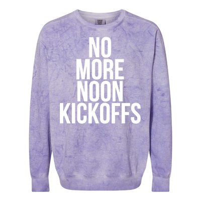 No More Noon Kickoffs Colorblast Crewneck Sweatshirt