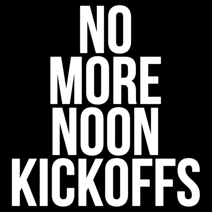 No More Noon Kickoffs Drawstring Bag