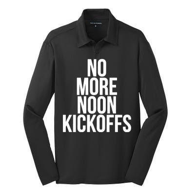 No More Noon Kickoffs Silk Touch Performance Long Sleeve Polo