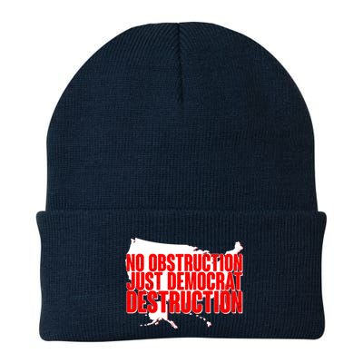 No Obstruction Just Democrat Destruction Beanie
