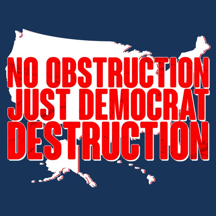 No Obstruction Just Democrat Destruction Premium T-Shirt