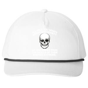 No One Drinks From The Skulls of Their Enemies Anymore Snapback Five-Panel Rope Hat