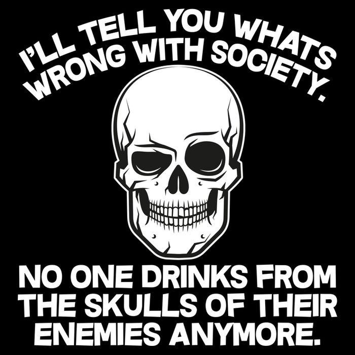 No One Drinks From The Skulls of Their Enemies Anymore 7-Panel Snapback Hat