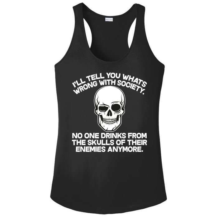 No One Drinks From The Skulls of Their Enemies Anymore Ladies PosiCharge Competitor Racerback Tank