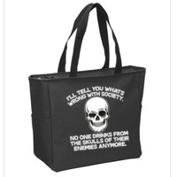 No One Drinks From The Skulls of Their Enemies Anymore Zip Tote Bag