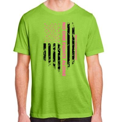 No One Fight Alone Breast Cancer Awareness Flag Adult ChromaSoft Performance T-Shirt