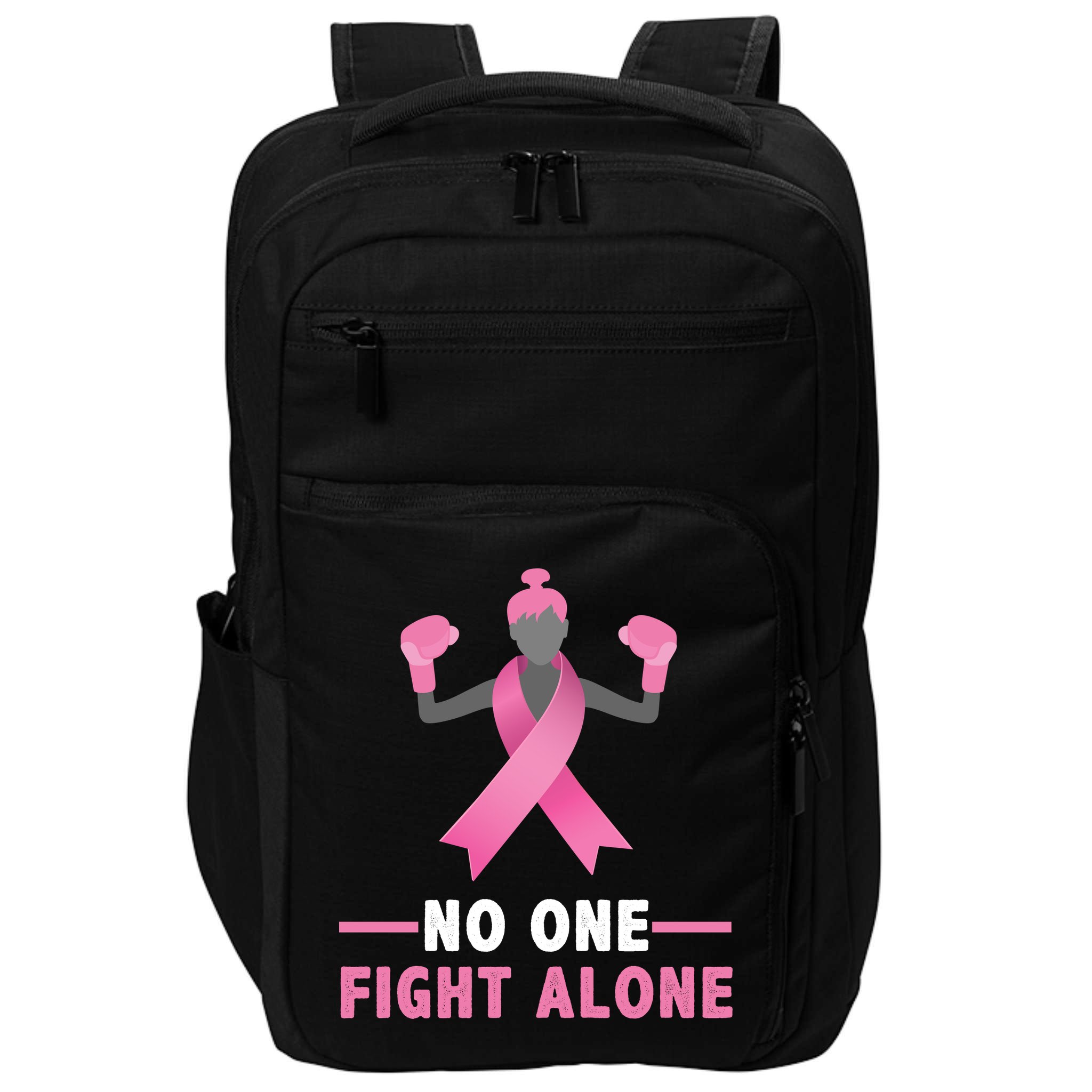 No One Fights  Alone Breast Cancer Impact Tech Backpack