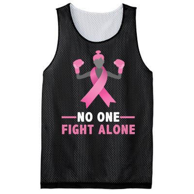 No One Fights  Alone Breast Cancer Mesh Reversible Basketball Jersey Tank