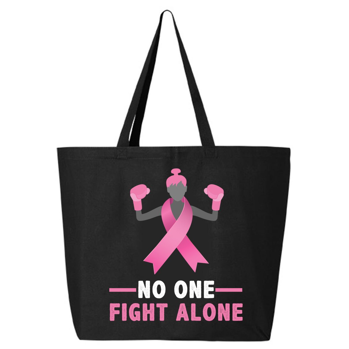 No One Fights  Alone Breast Cancer 25L Jumbo Tote