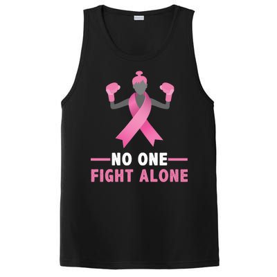 No One Fights  Alone Breast Cancer PosiCharge Competitor Tank