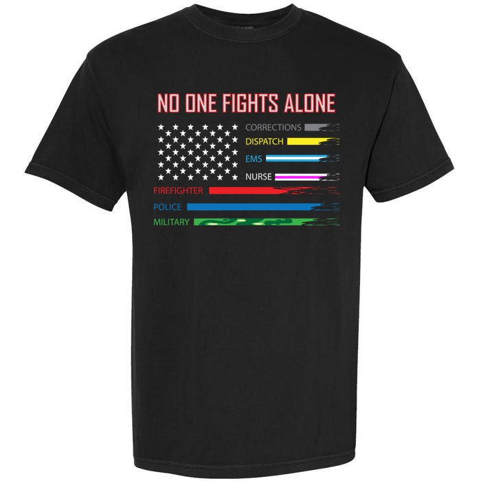 No One Fights Alone Garment-Dyed Heavyweight T-Shirt