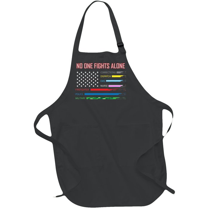 No One Fights Alone Full-Length Apron With Pockets