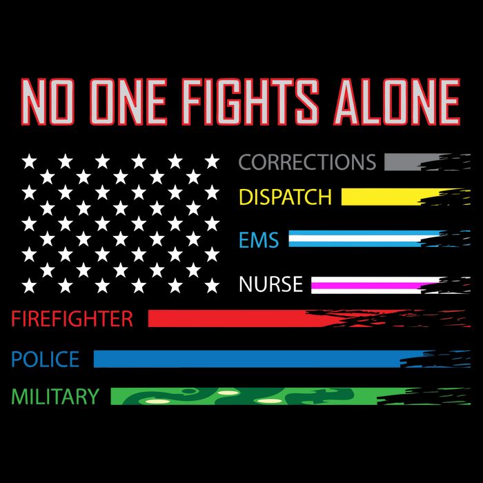 No One Fights Alone Apron