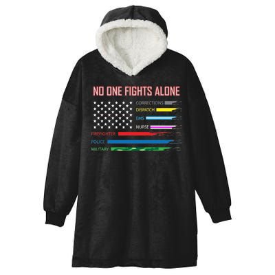 No One Fights Alone Hooded Wearable Blanket