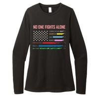 No One Fights Alone Womens CVC Long Sleeve Shirt