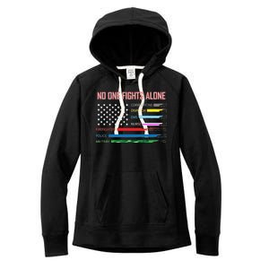 No One Fights Alone Women's Fleece Hoodie