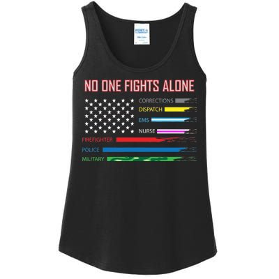 No One Fights Alone Ladies Essential Tank