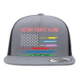 No One Fights Alone Flat Bill Trucker Hat