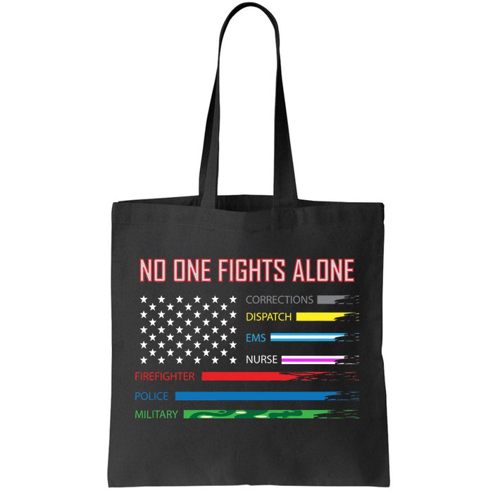 No One Fights Alone Tote Bag