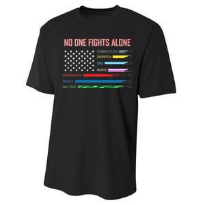 No One Fights Alone Performance Sprint T-Shirt