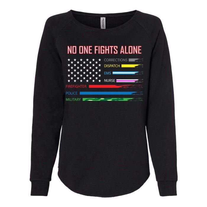 No One Fights Alone Womens California Wash Sweatshirt