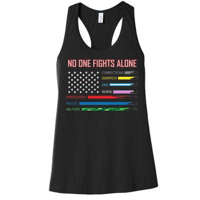 No One Fights Alone Women's Racerback Tank