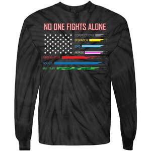 No One Fights Alone Tie-Dye Long Sleeve Shirt