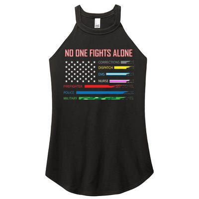 No One Fights Alone Women’s Perfect Tri Rocker Tank