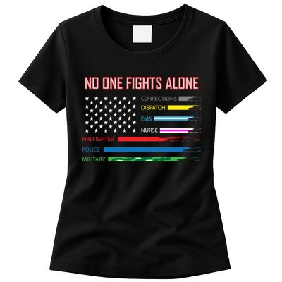 No One Fights Alone Womens T-Shirt