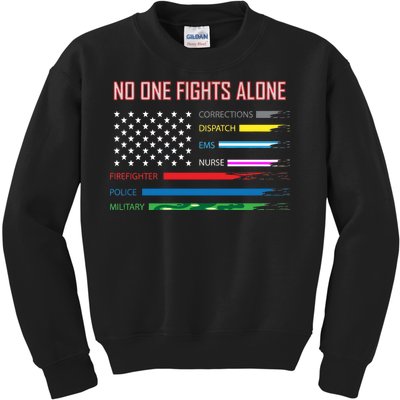 No One Fights Alone Kids Sweatshirt