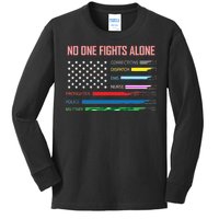 No One Fights Alone Kids Long Sleeve Shirt