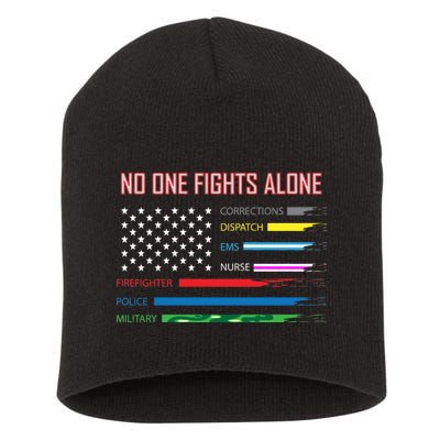 No One Fights Alone Short Acrylic Beanie