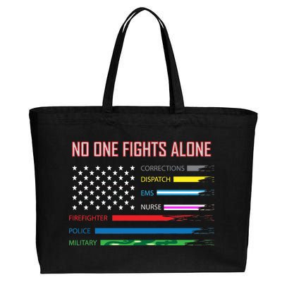 No One Fights Alone Cotton Canvas Jumbo Tote