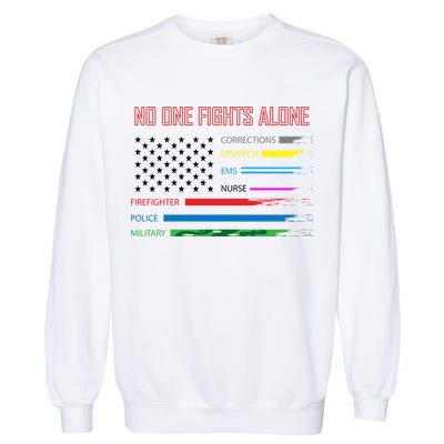 No One Fights Alone Garment-Dyed Sweatshirt