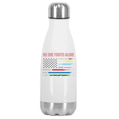 No One Fights Alone Stainless Steel Insulated Water Bottle